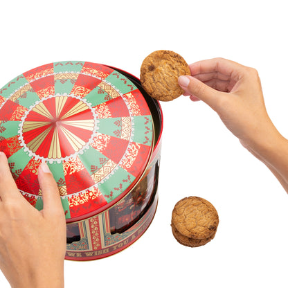 Christmas musical carousel tin