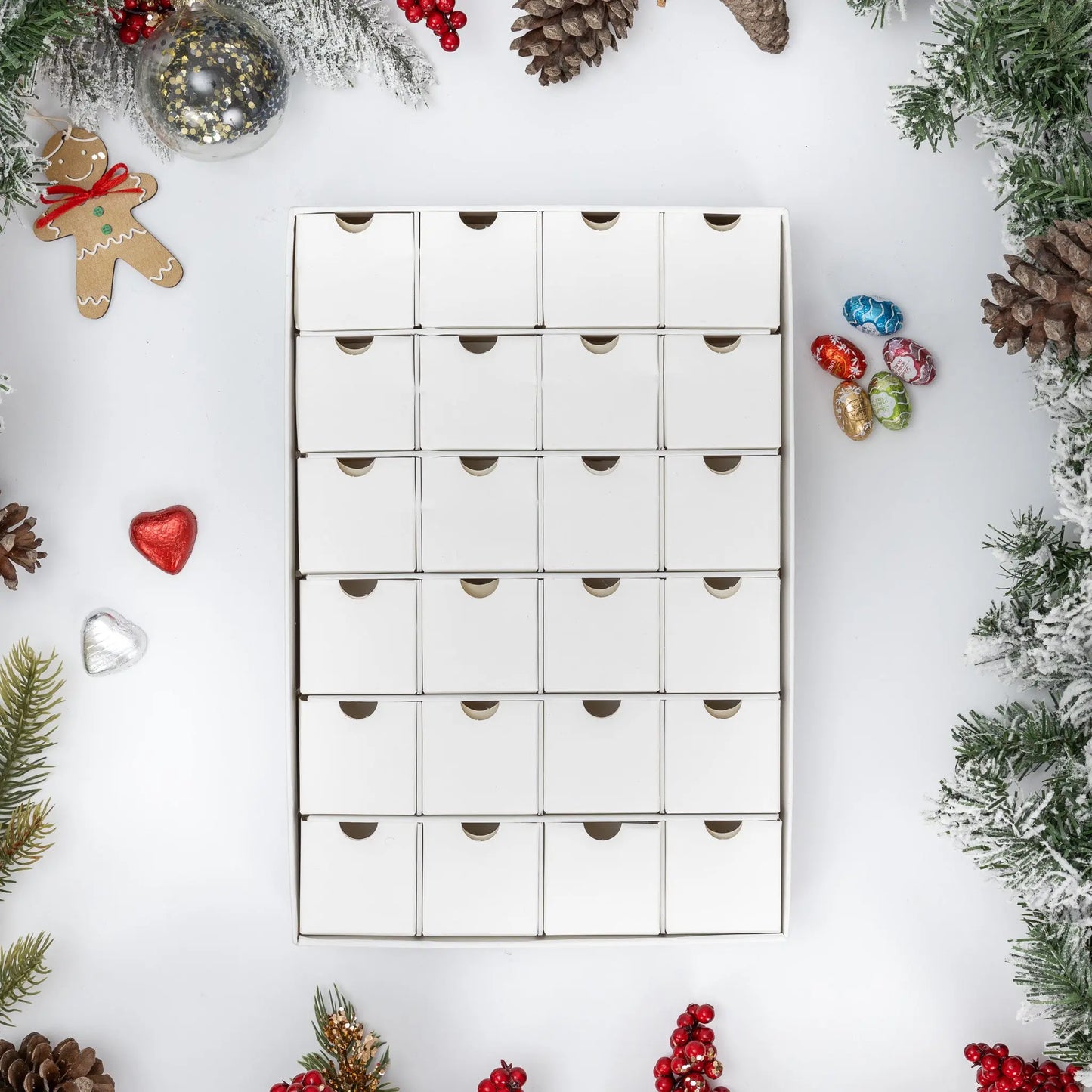 Christmas Fill Create Make your Own Advent Calendar 24 Days 1-24 Draws Christmas Countdown Evelay