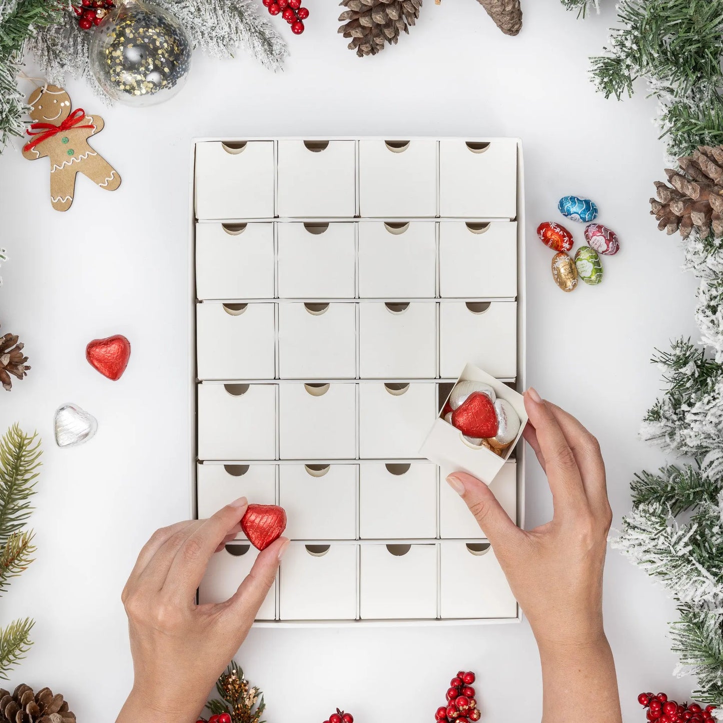 Christmas Fill Create Make your Own Advent Calendar 24 Days 1-24 Draws Christmas Countdown Evelay