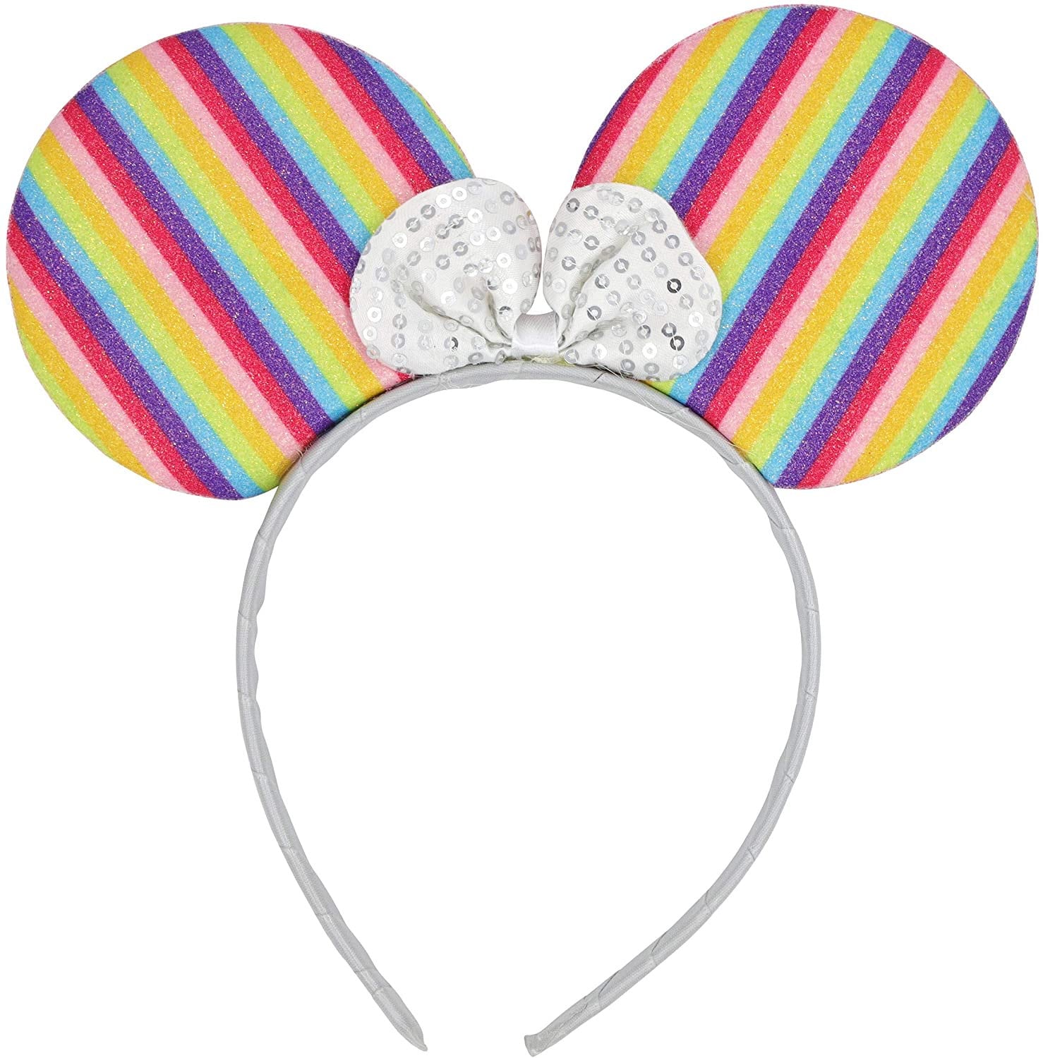 pride Ears rainbow Micky Minnie Mouse adults kids Hairbands Headband Fancy Dress Hen Party Night Halloween Birthday Party (Rainbow ) Keechi & co.