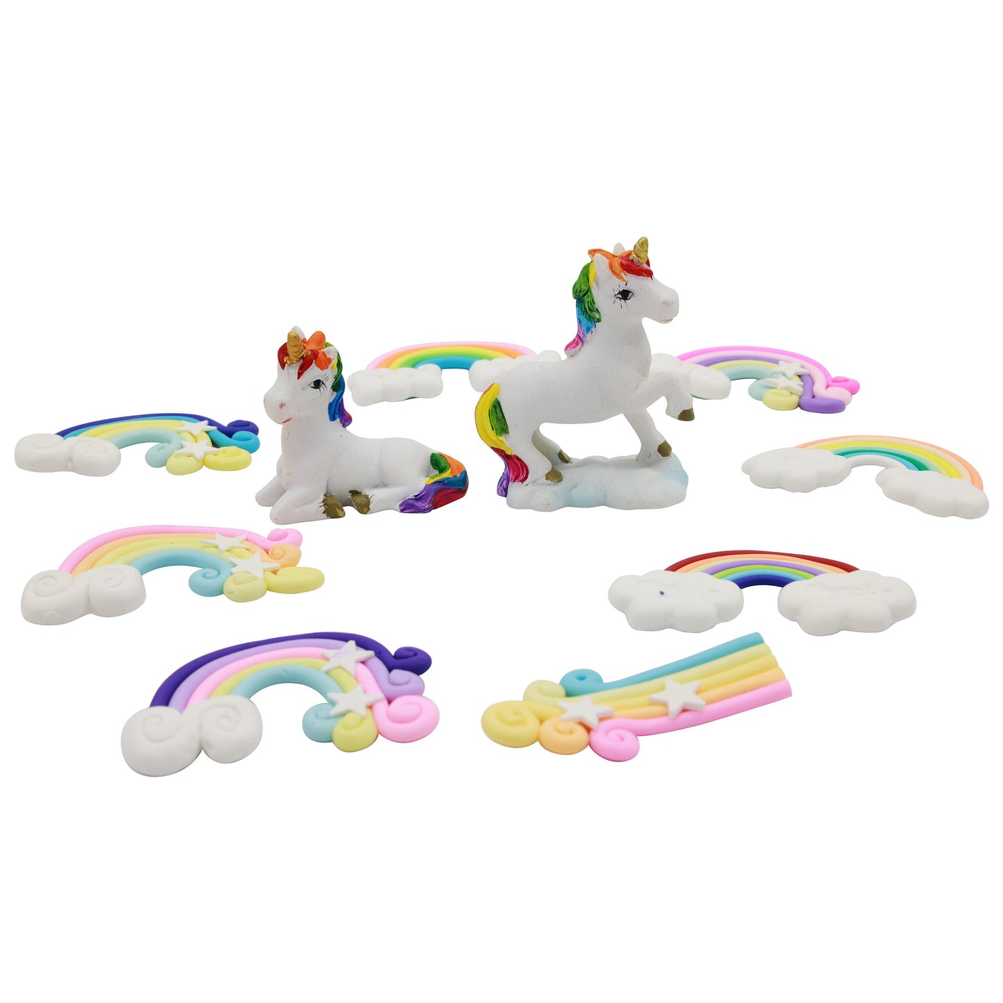 Unicorn & Rainbow Cake topper set