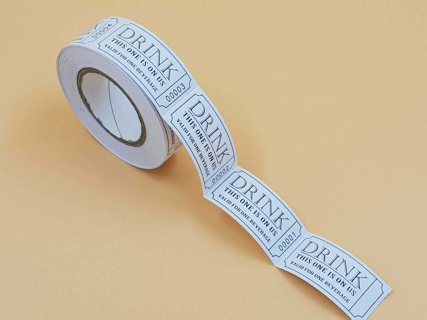 Drink Tokens Roll of 250 Free Ticket party Wedding this drink is on us Party Event new year  birthday Keechi & co.