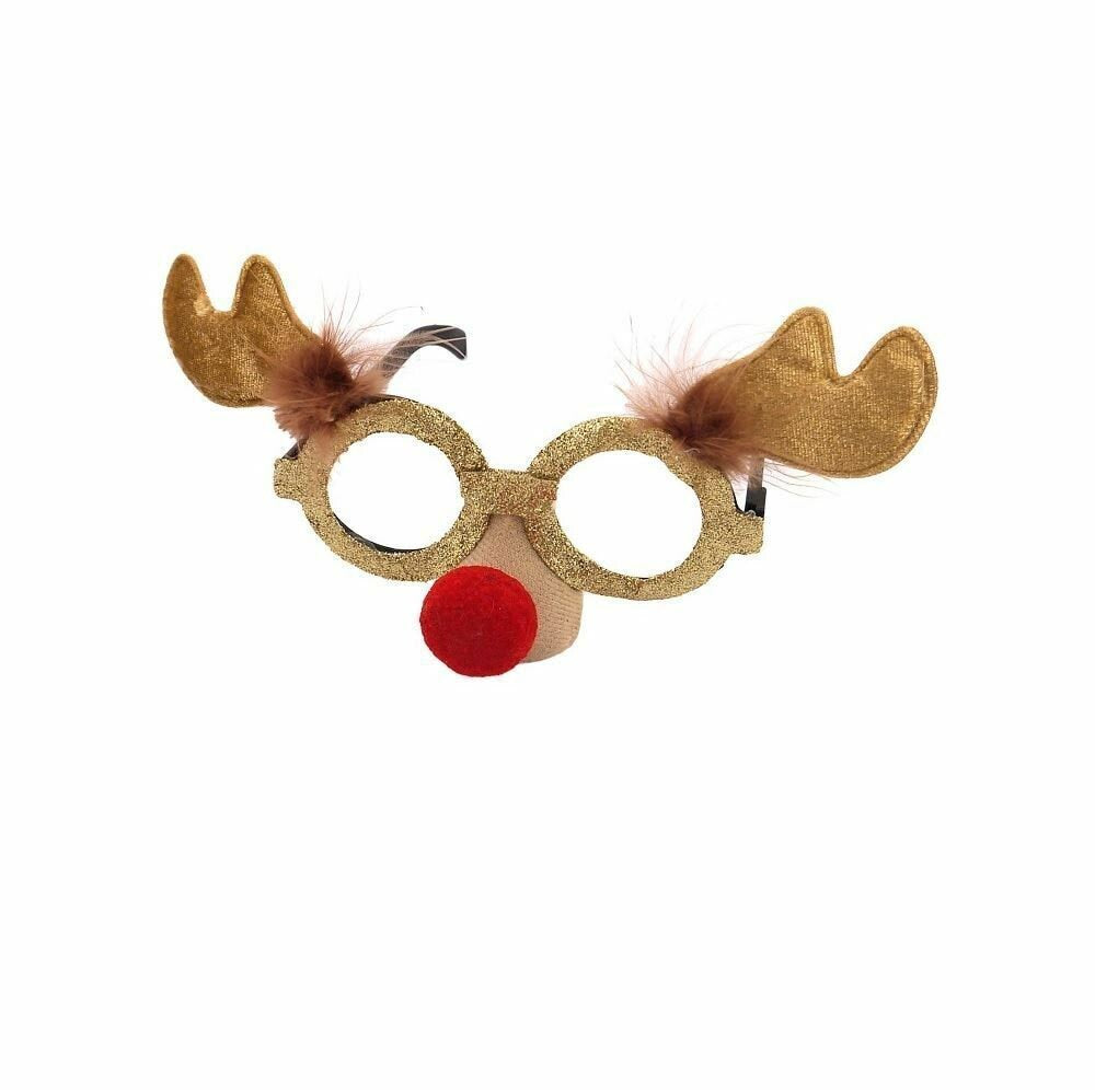 Adult Christmas Xmas Party Fun Novelty Santa Reindeer Glasses Fancy Dress Keechi & co.