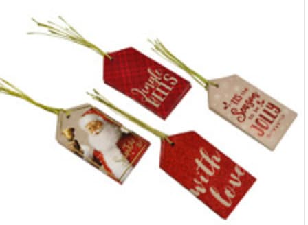20 X Luxury Christmas Gift Tags Name Xmas Present Tie-on Santa mix Keechi & co.
