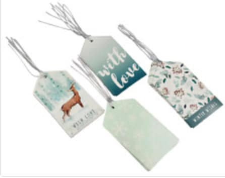 Luxury Christmas Gift Tags Name Xmas Present Tie-on Forest mix 20 X Keechi & co.