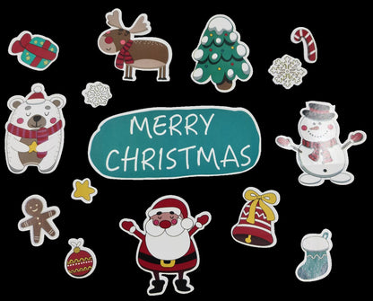 Christmas Fridge Magnets – Santa, Snowman & Reindeer – Set of 13 – image 3
