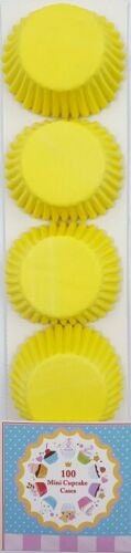 mini cupcake cases baking muffin cake petits fours 20 Different colours pack of 100