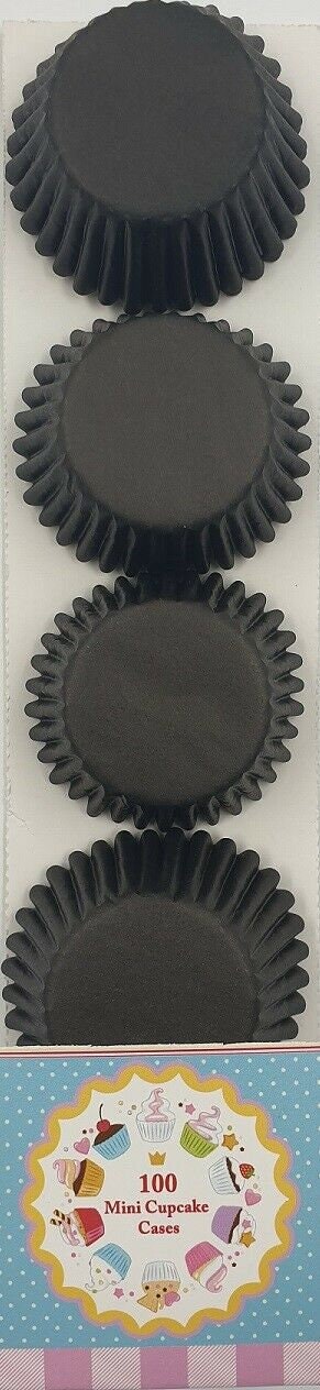 mini cupcake cases baking muffin cake petits fours 20 Different colours pack of 100
