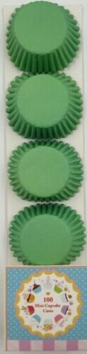 mini cupcake cases baking muffin cake petits fours 20 Different colours pack of 100 Keechi & co.