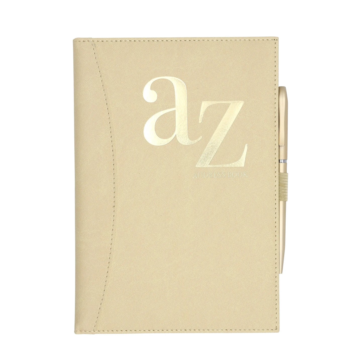 A to Z Telephone Address Book A-Z Index Hard Back Cover with Pen A5 Address Book Home Office Work (black pink Design with pen A5  size Keechi & co.