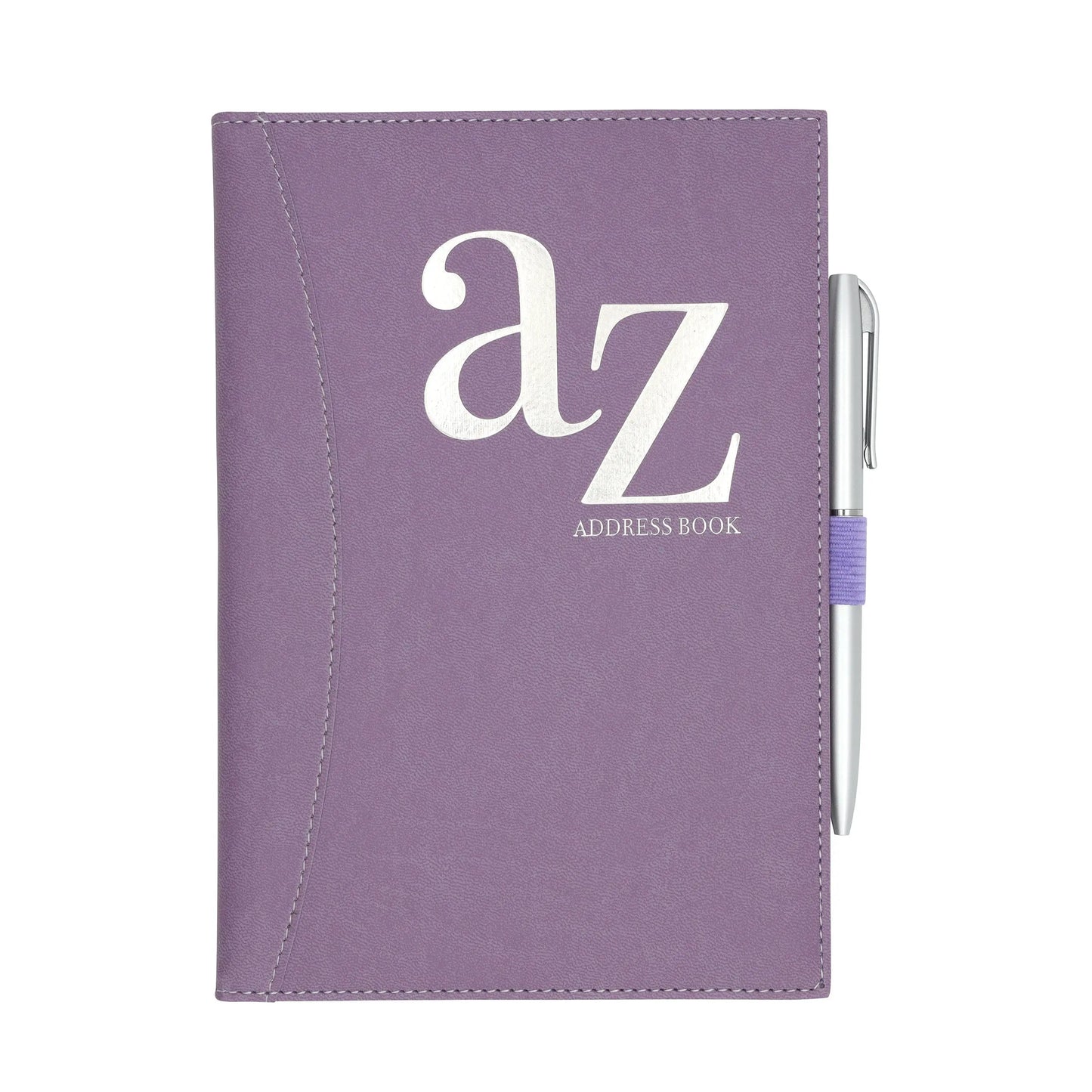 A to Z Telephone Address Book A-Z Index Hard Back Cover with Pen A5 Address Book Home Office Work (black pink Design with pen A5  size Keechi & co.