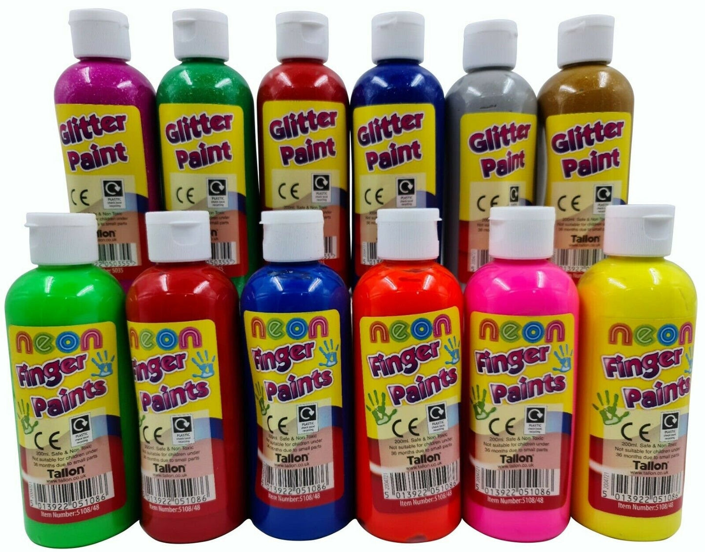 Poster Paint Children's Ready Mixed Non Toxic Kids Paints Bottles 18 X 200ml Keechi & co.