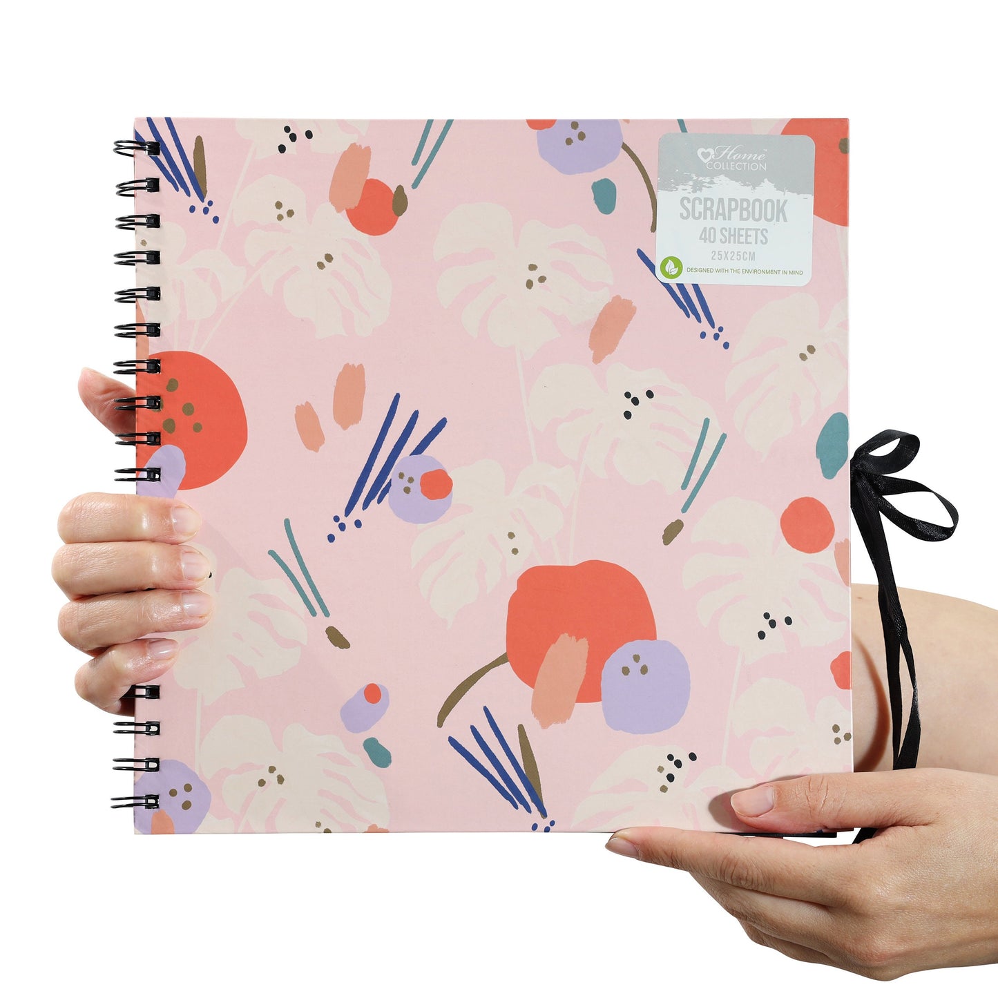 Photo Scrapbook Album: Family Memory Book with Black Paper (25x25cm)