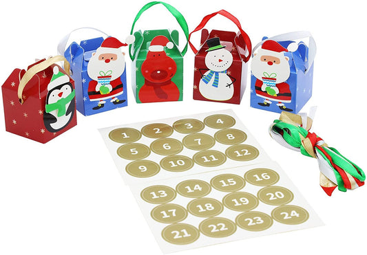 Make & Fill Your Own Advent Calendar Vintage Christmas Tree Decoration KIDS MIX