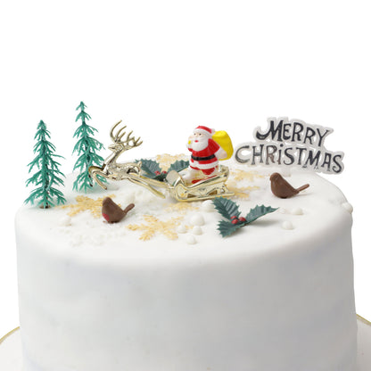 Merry Christmas Cake Topper Set – 9 Piece – image 2