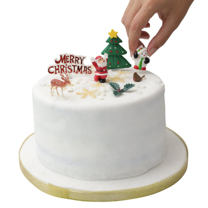 Merry Christmas Cake Topper Set – 7 Piece – image 4