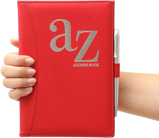 Address and birthday Book a to z A5 Address & Birthdays Book (Red) Keechi & co.