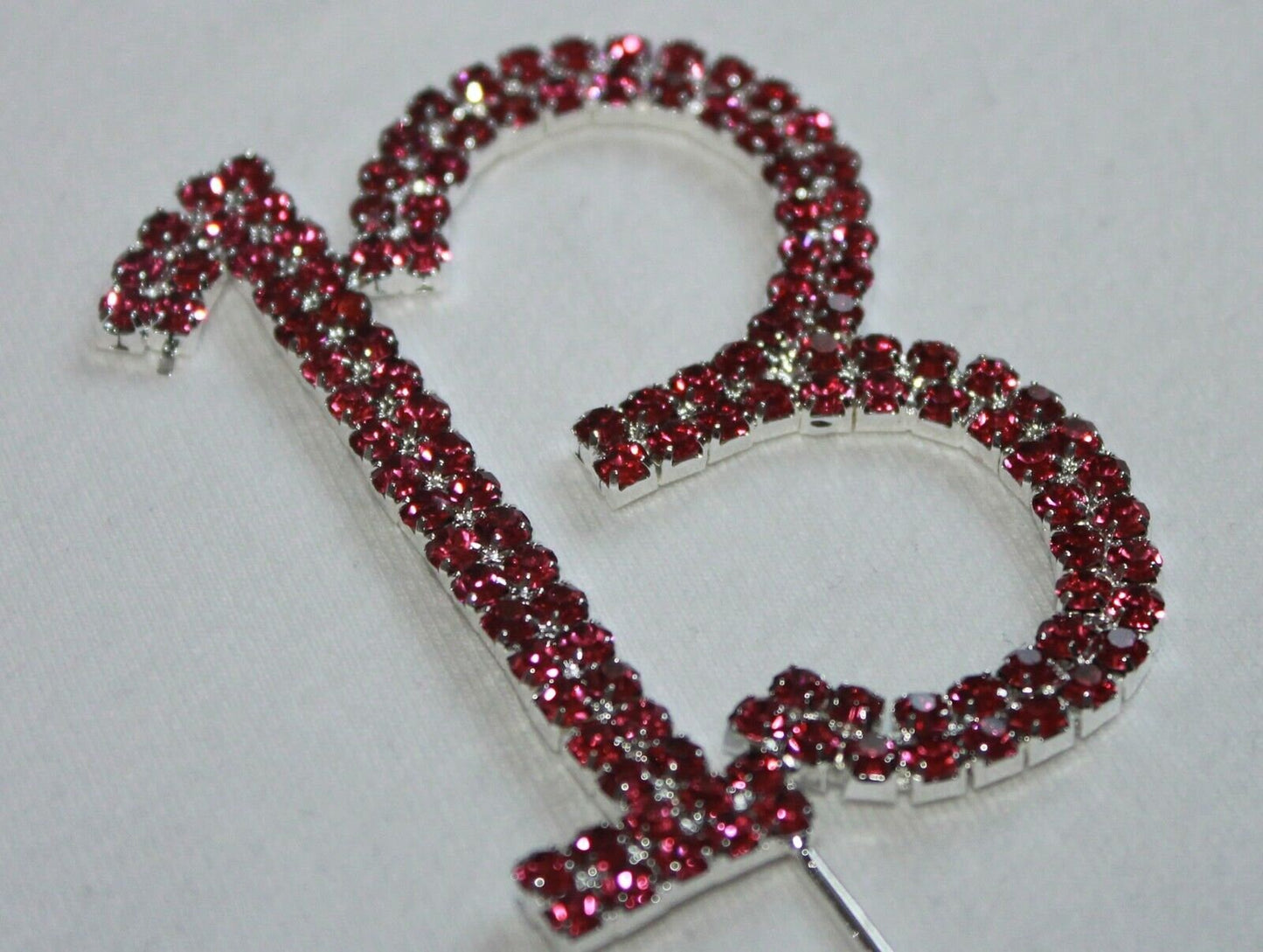 Pink Number 13 Cake Pick Topper Decoration 13th Diamante Sparkly Keechi & co.