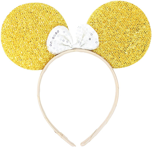 Mouse Ears Headband Fancy Dress Hen Night Birthday Party (gold) Keechi & co.