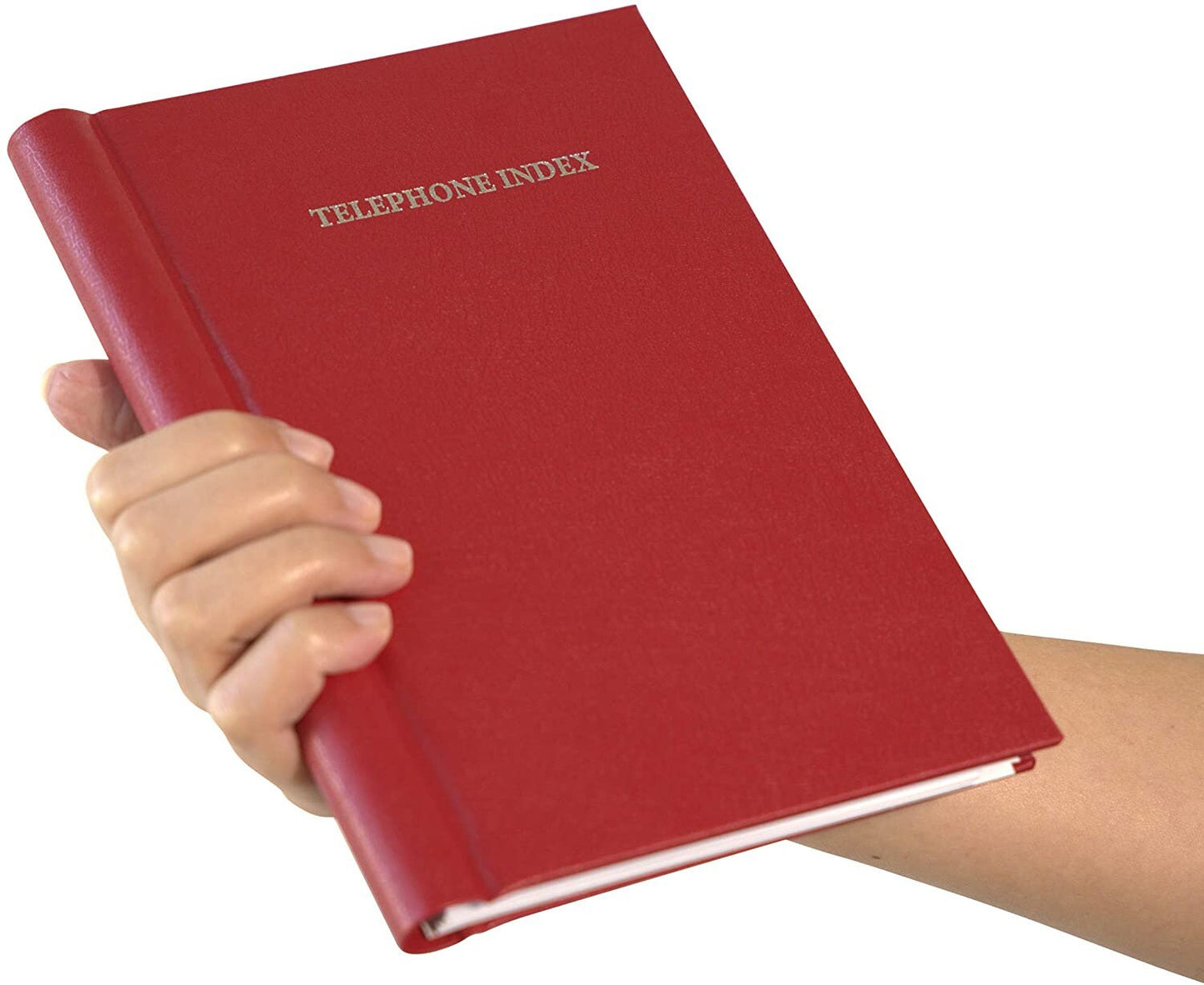 Telephone Address Book A-Z Index Hard Back Cover A5 Address Book Spiral Desgin (Red Spiral) Keechi & co.