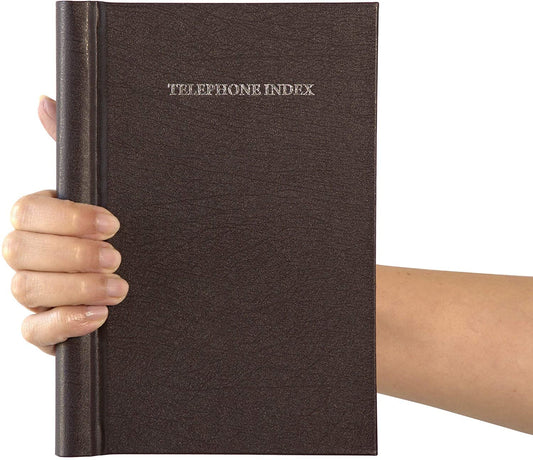A5 Telephone Address Book: Hardback A-Z Index, Spiral Design