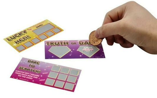 Hen Party Truth or Dare Scratch Cards: Novelty Game (3x)