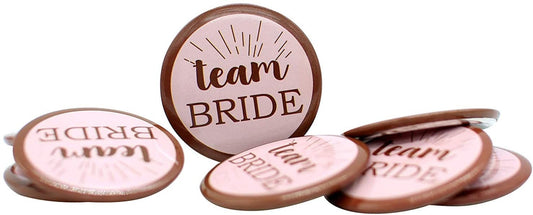 Hen Party 8 Badge team Bride Hen Party Night Do Badges Pink Accessories Bag Fillers Pack Of 8 Pieces Keechi & co.