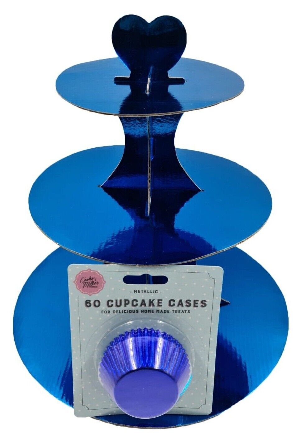 3 Tier Cupcake Stand & 60 Cases Muffin Holder Cardboard Cake Rack Kids Party Keechi & co.