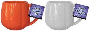 4 X Pumpkin Ceramic Mug Cup Halloween Kitchen Accessory Tableware Food Drinks Keechi & co.