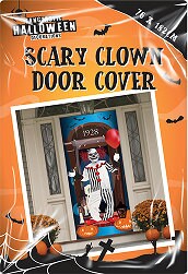 Halloween Clown Door Cover Party Entrance Scary Party Decor Drape Poster Keechi & co.