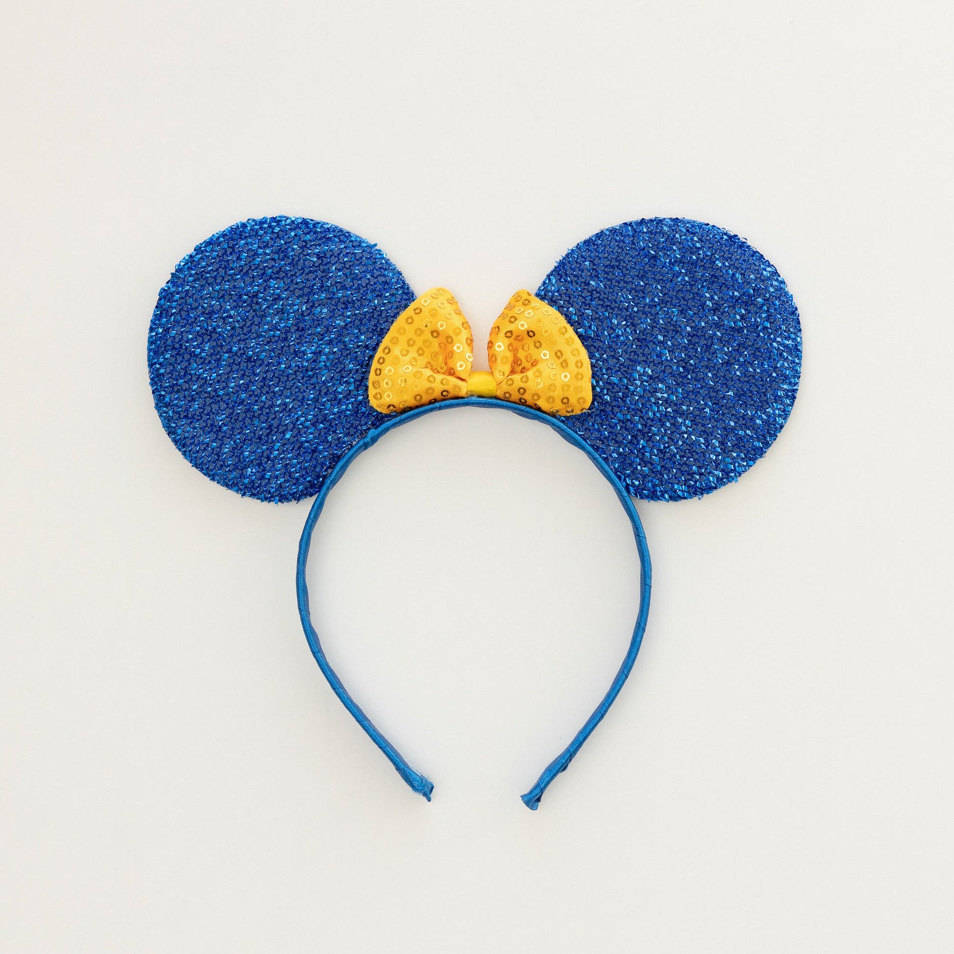 Dark Blue Minnie mouse ears hairband fancy dress party hen night glitter colour Keechi & co.