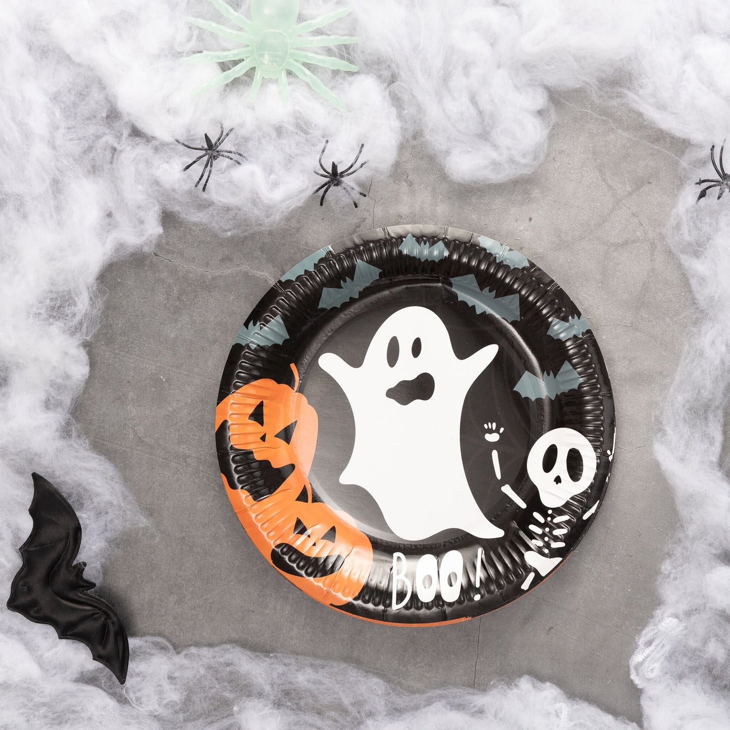 Halloween Paper Plates 22.5cm 8pk - Kids Party Table Decoration Decor Setting Keechi & co.
