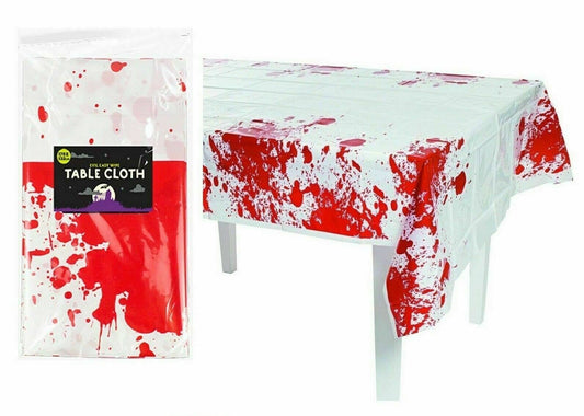 Spooky Halloween Reusable Blood Plastic Table Cover Party Decoration Tableware Keechi & co.