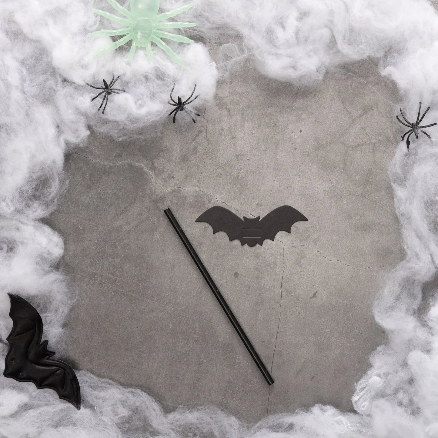 Halloween Bat Paper Straws Party Table Accessory Tableware Supplies 16 x Keechi & co.