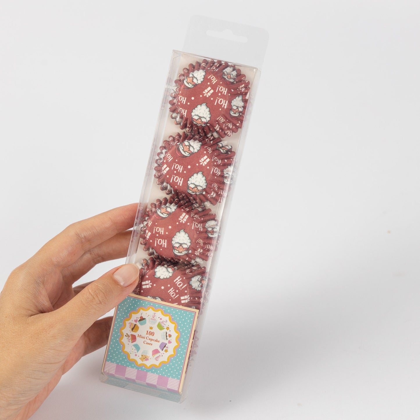 100 Mini Cupcake Cases Baking Muffin Cake Petits Fours Christmas Designs