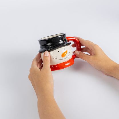 Santa & Snowman Ceramic Mug & Bowl Set – image 9