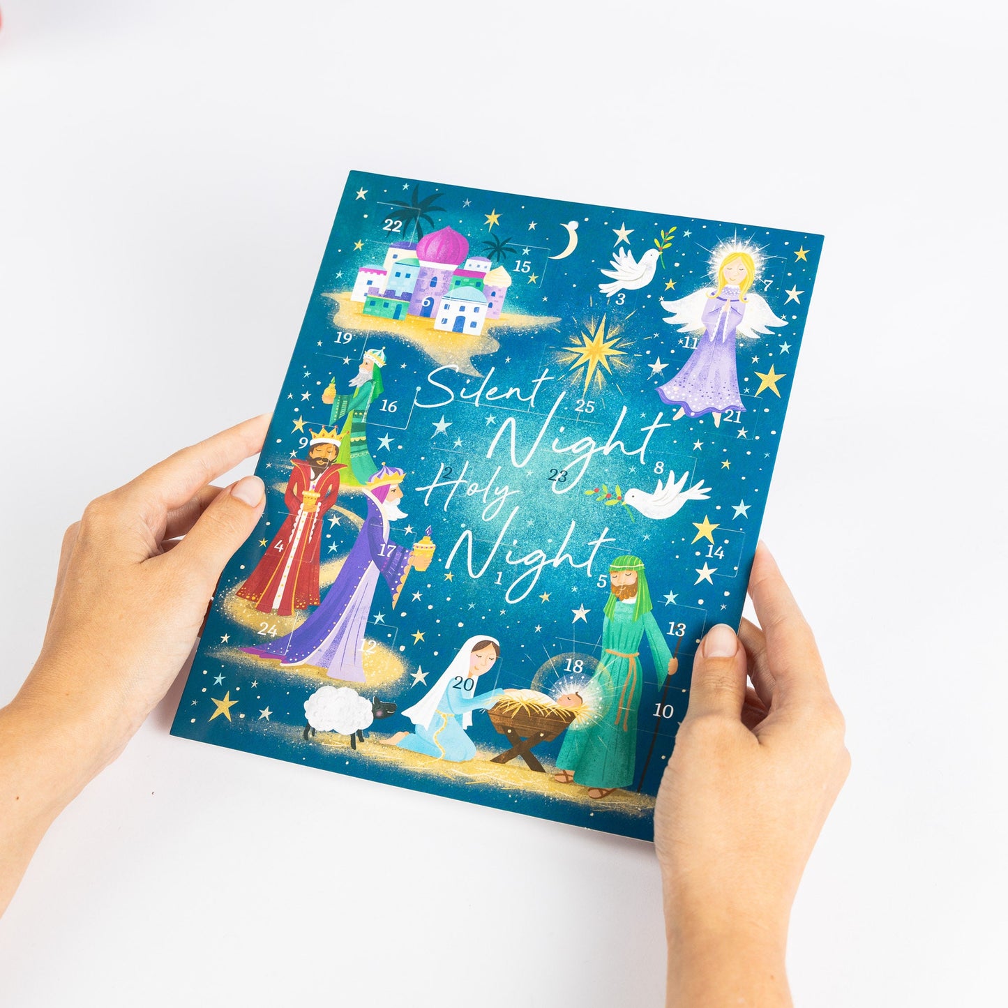 Advent Calendar Traditional Nativity Christmas Countdown Children Gift Envelope