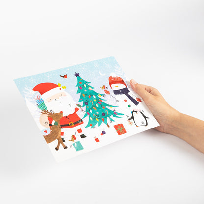 Traditional Nativity Advent Calendar Card with Envelope – Tree Design – image 4