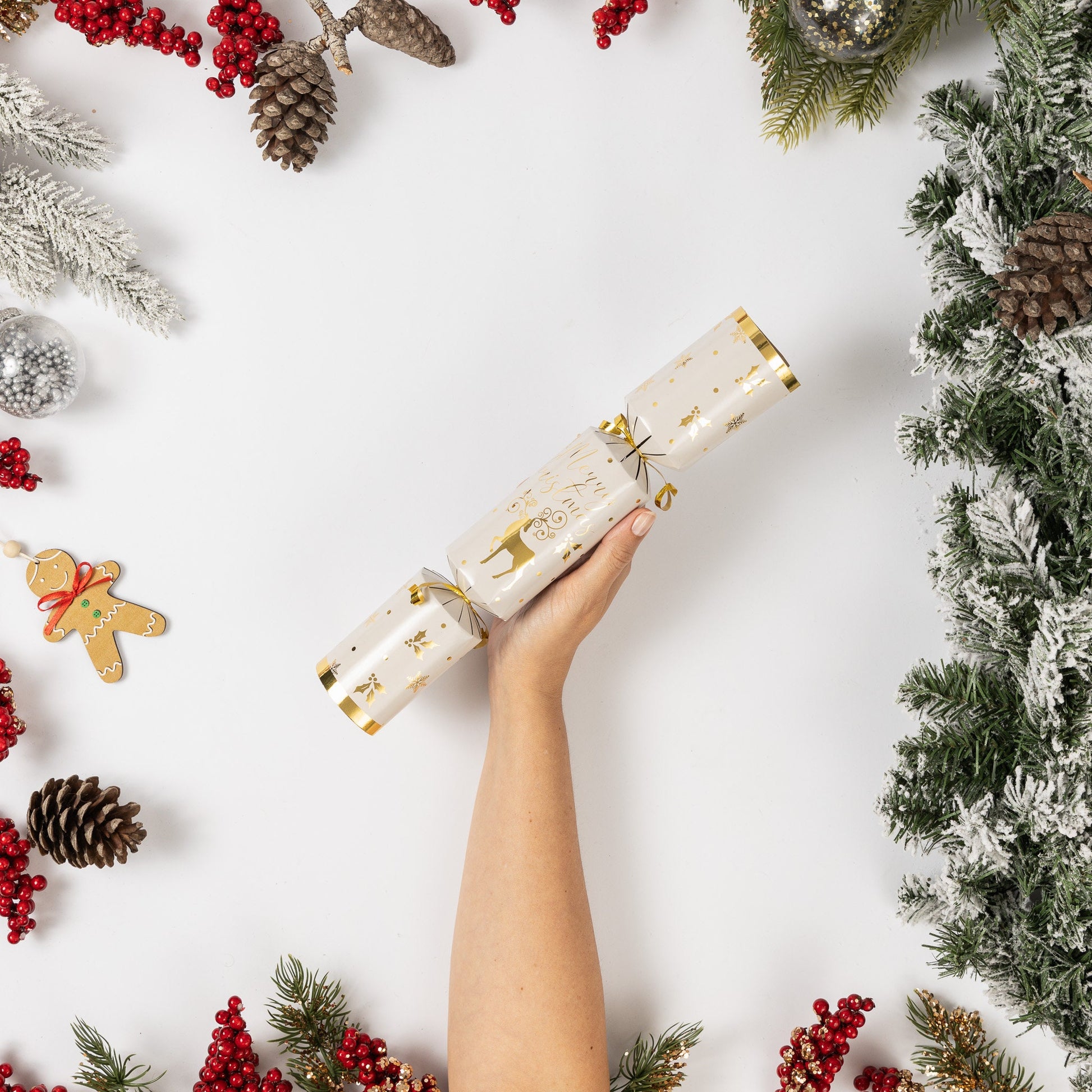 12 Make Your Own Christmas Cracker kit Crackers Hats Snaps gold deer Etsy