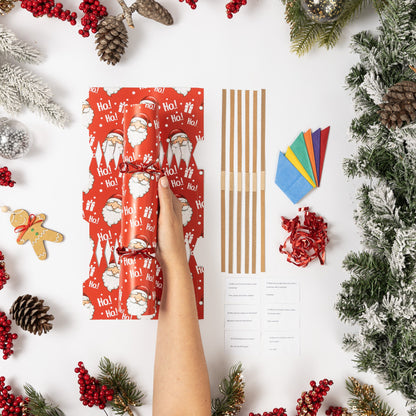 Make Your Own Christmas Cracker Kit – Santa – 12 Pack