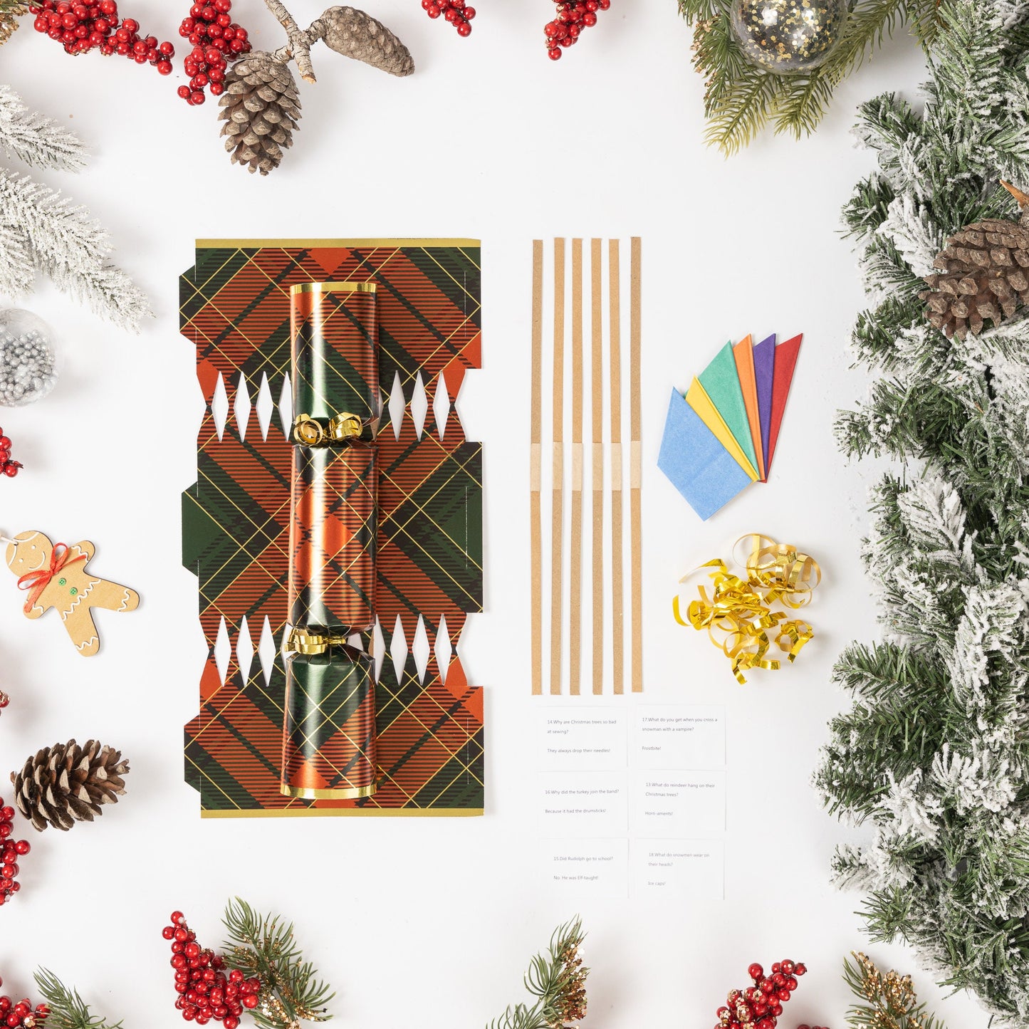 DIY Christmas Cracker Kit: 12 Crackers, Hats, Snaps & Jokes Etsy