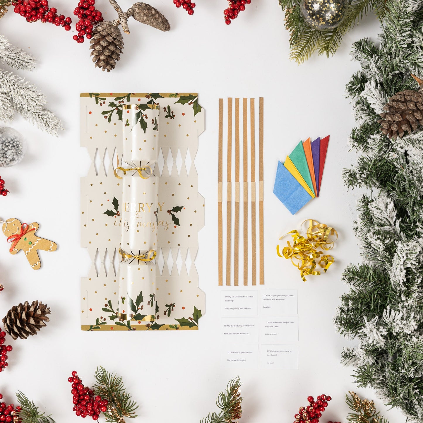 DIY Christmas Cracker Kit: 12 Crackers, Hats, Snaps & Jokes Etsy