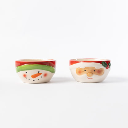Santa & Snowman Ceramic Mug & Bowl Set – image 4