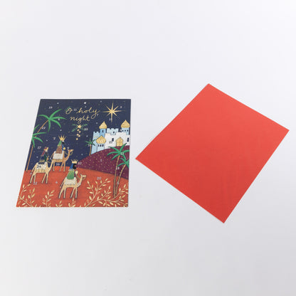 Traditional Nativity Advent Calendar Card with Envelope – Holy Night – image 4