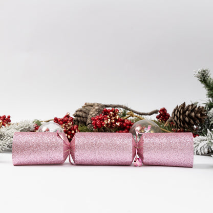 Make Your Own Christmas Cracker Kit – Pink Glitter – Pack of 6 – image 2