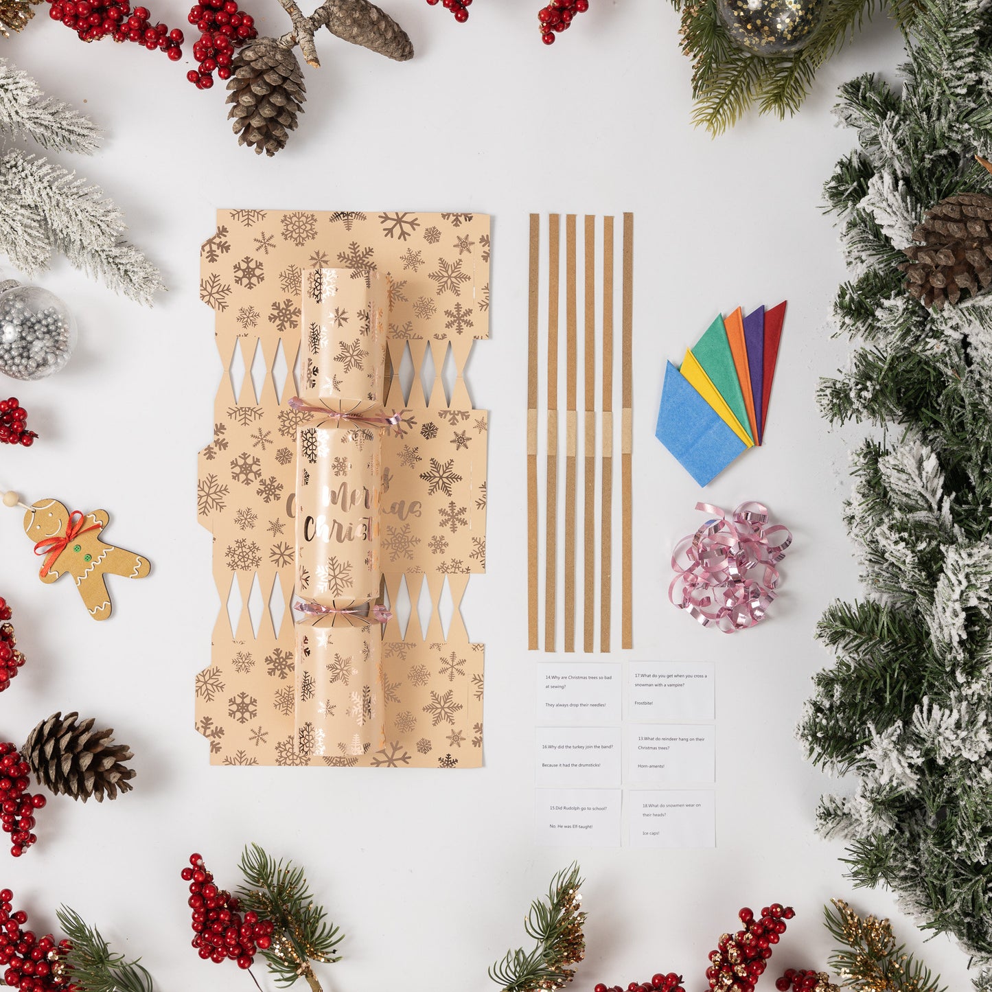 DIY Christmas Cracker Kit: 12 Crackers, Hats, Snaps & Jokes Etsy