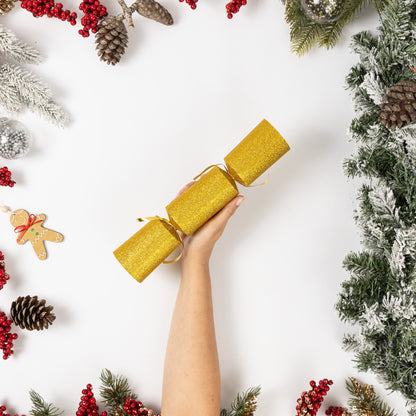 Make Your Own Christmas Cracker Kit – Gold Glitter – image 5