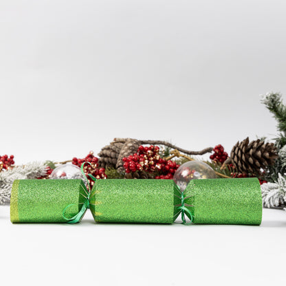 Make Your Own Christmas Cracker Kit – Green Glitter – image 2