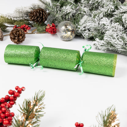 Make Your Own Christmas Cracker Kit – Green Glitter – image 4