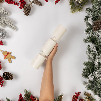 Make Your Own Christmas Cracker Kit – White Glitter – image 6